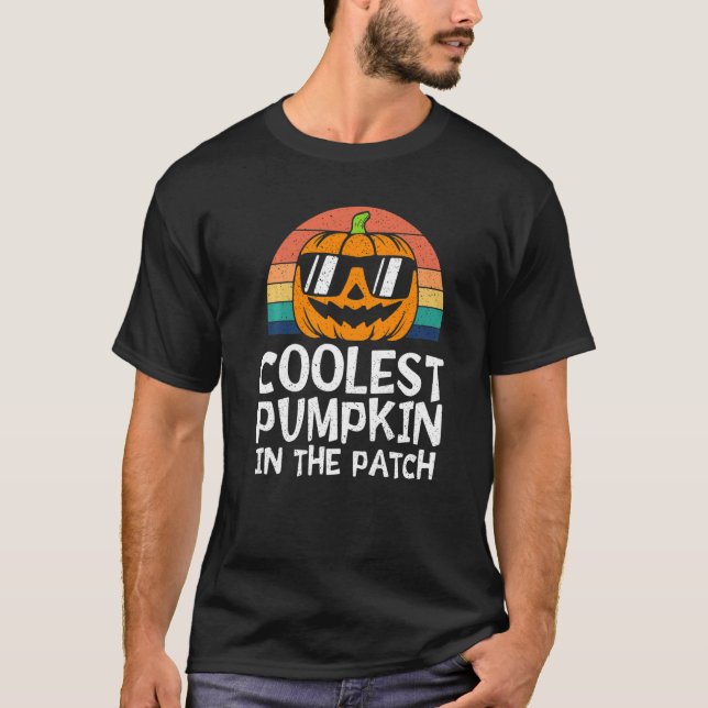 T-shirt Enfants Citrouille le plus frais dans le Patch Tod (Devant)