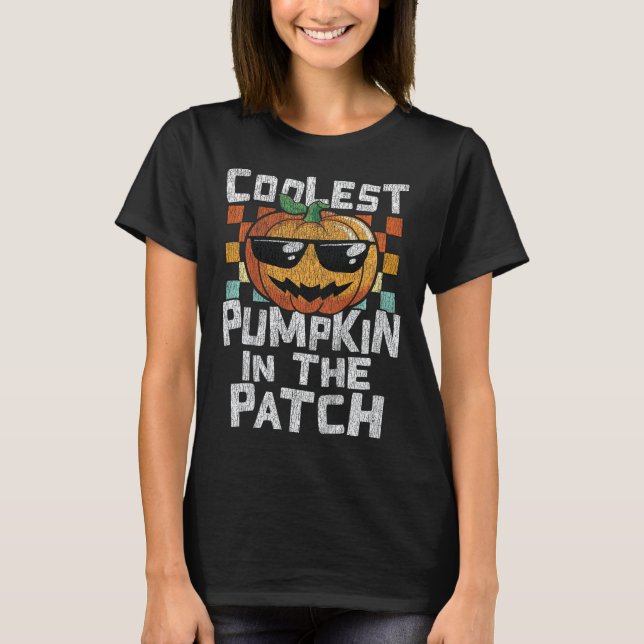 T-shirt Enfants Citrouille le plus frais dans le Patch Tod (Devant)