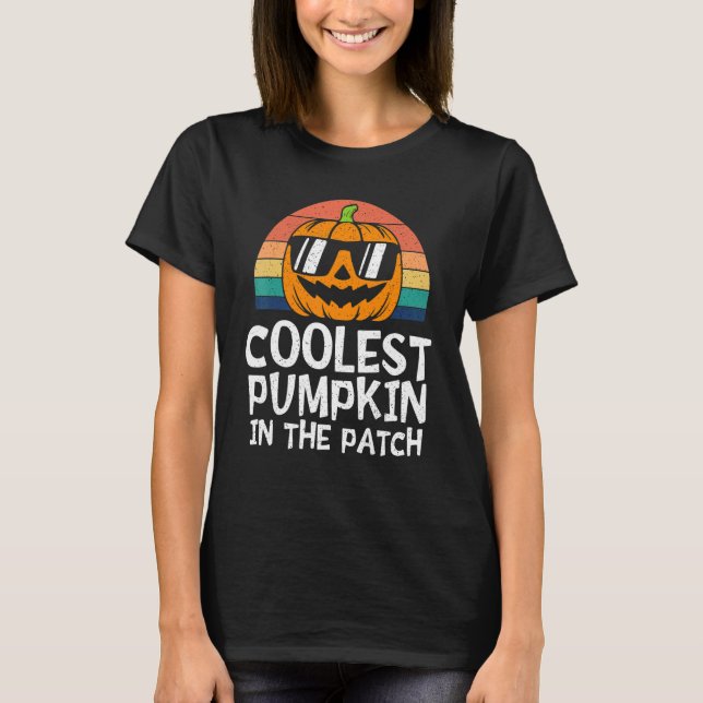 T-shirt Enfants Citrouille le plus frais dans le Patch Tod (Devant)