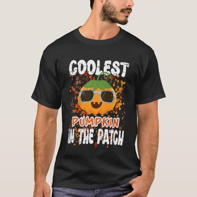 T-shirt Enfants Citrouille le plus frais dans le Patch Tod (Devant)