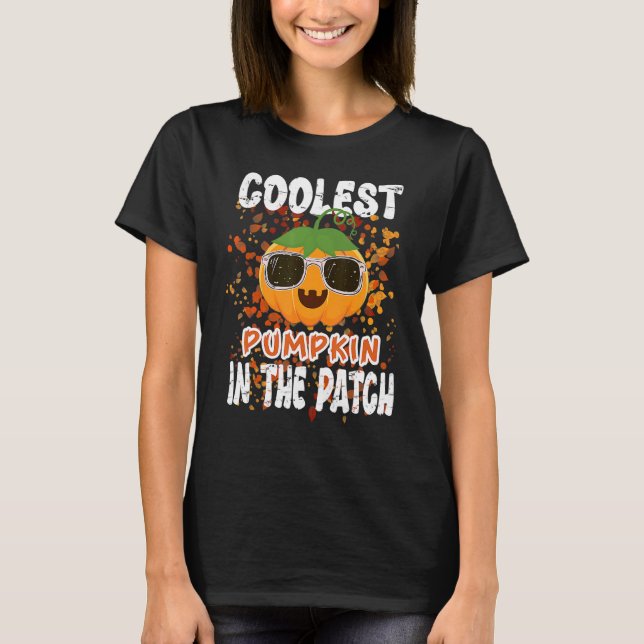 T-shirt Enfants Citrouille le plus frais dans le Patch Tod (Devant)