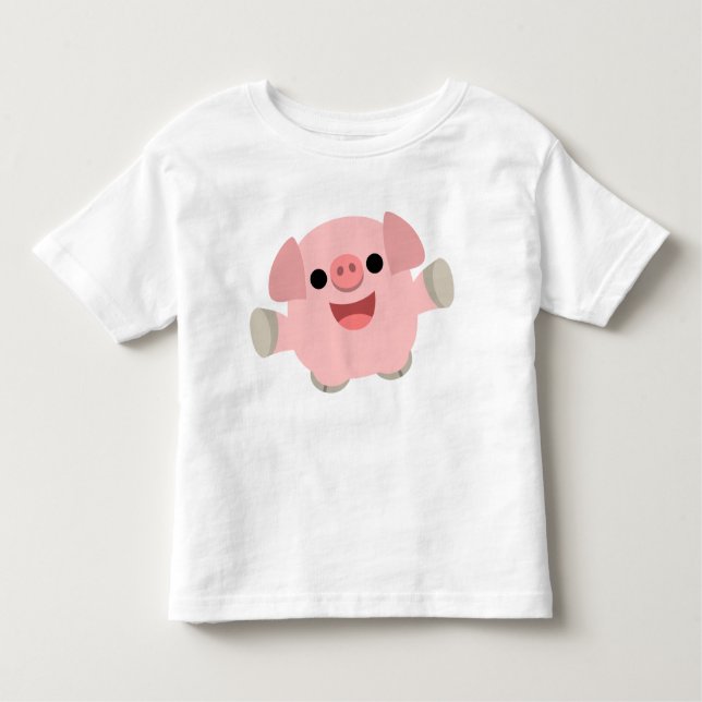 T-shirt Enfants Cochon Croustillant (Devant)