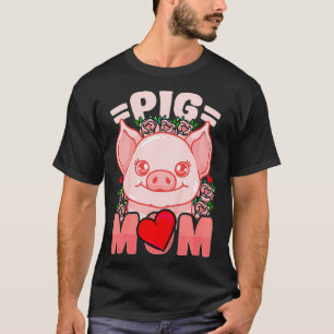 T-shirt Enfants Cochon Maman Mama Agriculteur