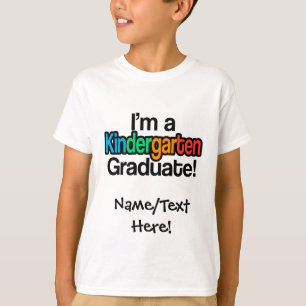 T-shirt Enfants colorés Diplôme de maternelle