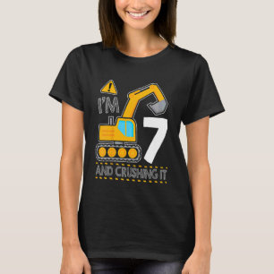 T-shirt Enfants Construction Camion 7e anniversaire J'ai 7