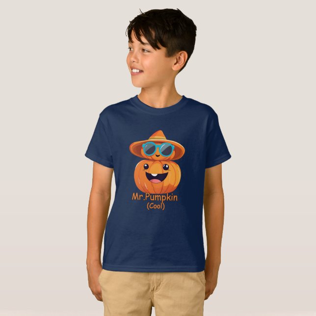 T-shirt Enfants Cool citrouilles et bébé (Devant entier)