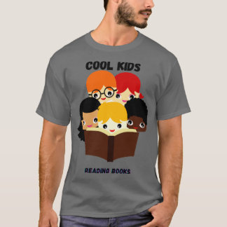 T-shirt Enfants cool lisant des livres