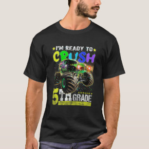 T-shirt Enfants Cool Monster Camion Cinquième Année Retour