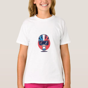 T-shirt Enfants coureurs à moto français Chibi