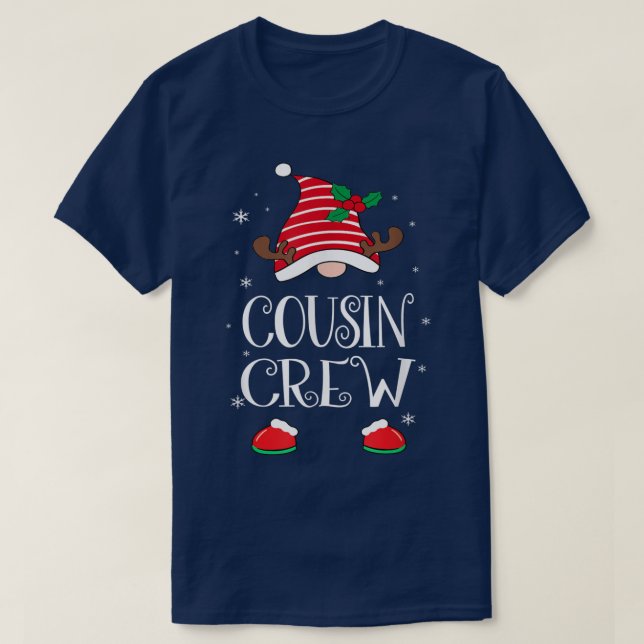 T-shirt Enfants Cousin Crew Gnome Reindeer Christmas Gnome (Design devant)