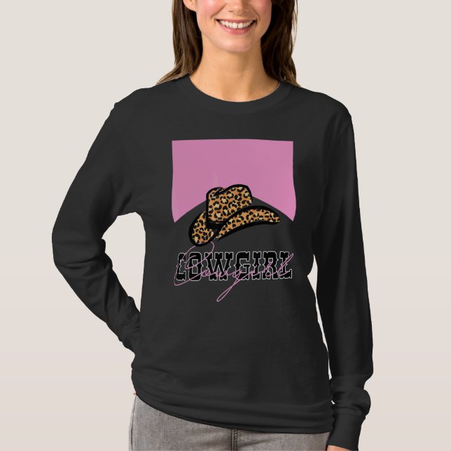 T-shirt Enfants Cowgirl Western Boots Casquette Spurs Girl (Devant)