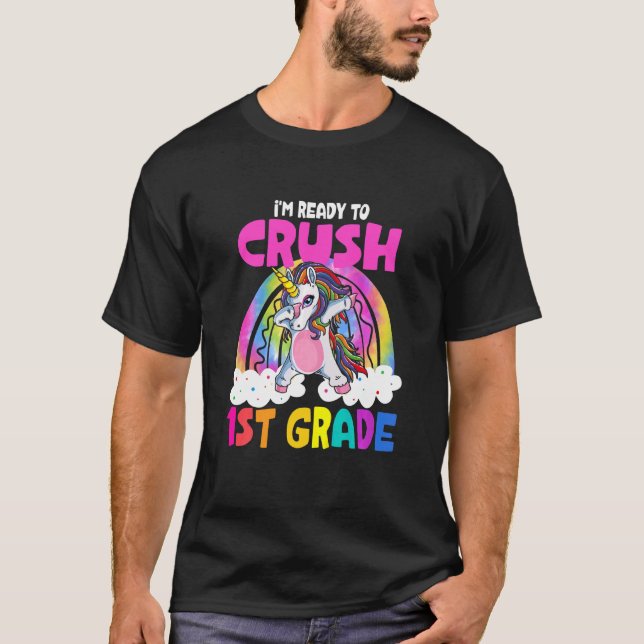 T-shirt Enfants Crush 1ère année Première année Dabbing Un (Devant)