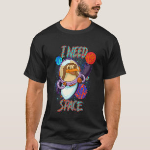 T-shirt Enfants Cute Penguin Astronaut I Need Space Scienc
