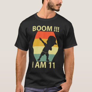 T-shirt Enfants Dabbing Anniversaire 11 ans Anniversaire t