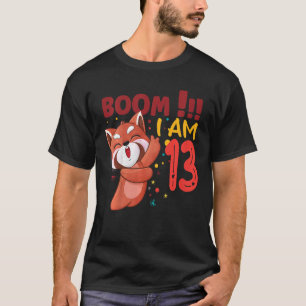 T-shirt Enfants Dabbing Birthday Boy Red Panda 13e anniver