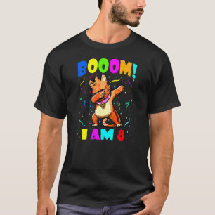 T-shirt Enfants Dabbing Chat Boom I Am 8 Garçons Filles 8t