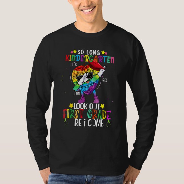 T-shirt Enfants Dabbing Jouet Fidget Si Long jardin d'enfa (Devant)