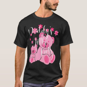 T-shirt Enfants Daddle Petit Gros Mignonne Ours Rose Père