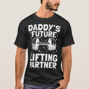 T-shirt Enfants Daddy's Lifting Partner Force Gym Funny Bo