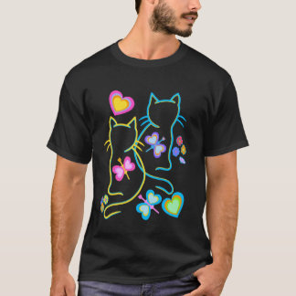 T-shirt Enfants d'anniversaire Chats Chat Printemps Été Ch