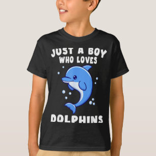 T-shirt Enfants dauphin juste un garçon qui aime les dauph