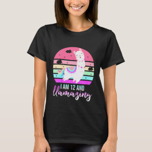 T-shirt Enfants de 12 ans 12e anniversaire Llamazing Lama