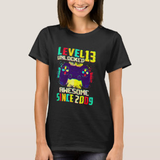 T-shirt Enfants de 13 ans Ados Niveau 13 Déverrouillé 13e 