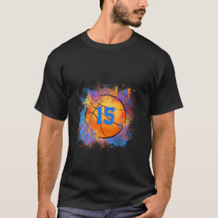 T-shirt Enfants de 15 ans 15e anniversaire de basket-ball 