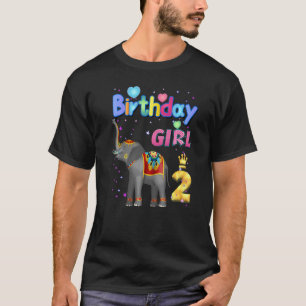 T-shirt Enfants de 2 ans Éléphant C'est mon 2ème anniversa