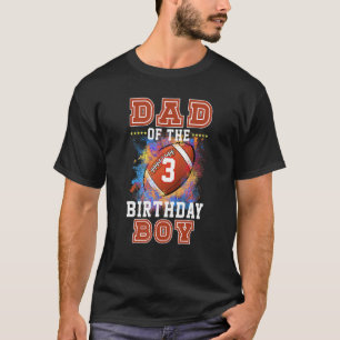 T-shirt Enfants de 3 ans papa de football garçon de footba