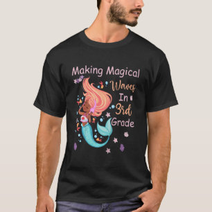 T-shirt Enfants de 3e année Sirène Faire des vagues magiqu