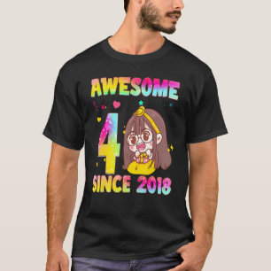 T-shirt Enfants de 4 ans Ados Coréens filles mignonnes 4e 