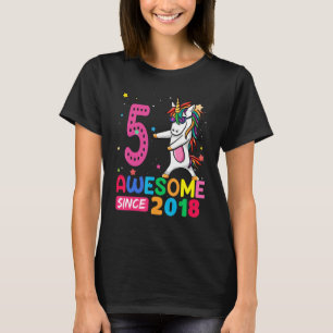 T-shirt Enfants de 5 ans Ados Unicorn 5e anniversaire 1