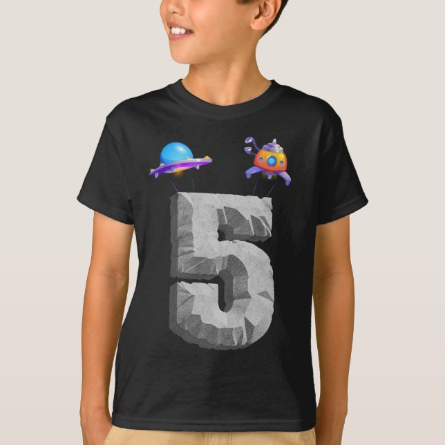 T-shirt Enfants de 5 ans Espace extra-atmosphérique fête d (Devant)