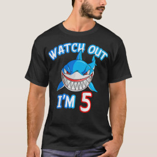 T-shirt Enfants de 5 ans Gardez le requin en garde SHIRT 5