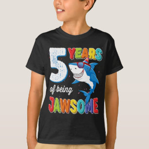 T-shirt Enfants de 5 ans JawCertains requins 5e anniversai