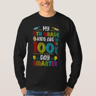 T-shirt Enfants De 5E Année 100 Jours Enseignants Plus Int