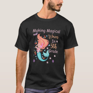 T-shirt Enfants de 5e année Sirène Faire des vagues magiqu