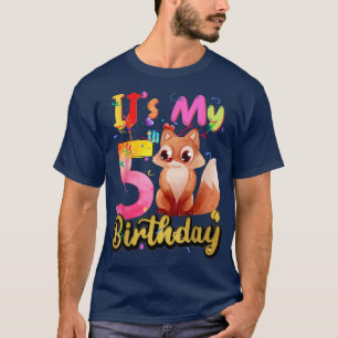 T-shirt Enfants De 5E Anniversaire De 5 Ans Anniversaire