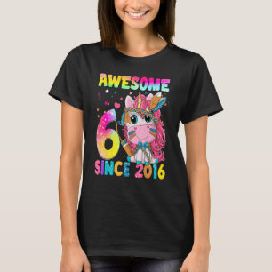T-shirt Enfants de 6 ans Filles Ados mignonne Unicorn Boho