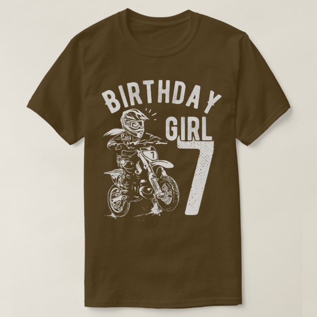 T-shirt Enfants de 7 ans Enfant Anniversaire filles Dirt b (Design devant)