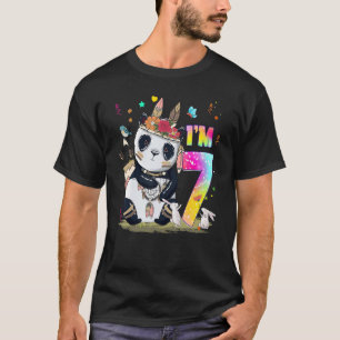 T-shirt Enfants de 7 ans Filles Ados mignonnes Petit Panda