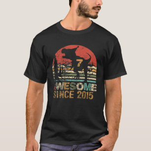 T-shirt Enfants De 7 Ans Garçon Awesome Depuis 2015 7E Bir