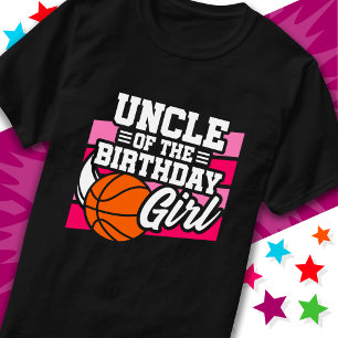 T-shirt Enfants de basket-ball oncle de la fête d'annivers