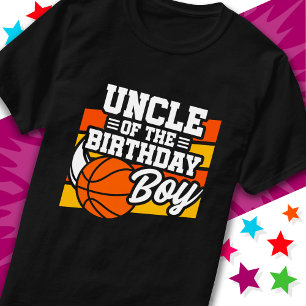 T-shirt Enfants de basket-ball oncle de la fête d'annivers