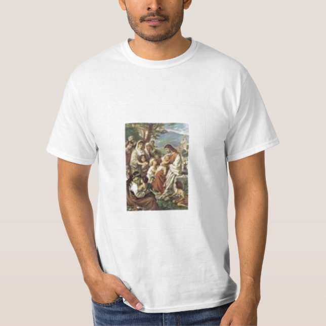 T-shirt Enfants de bénédiction de Jésus (Devant)
