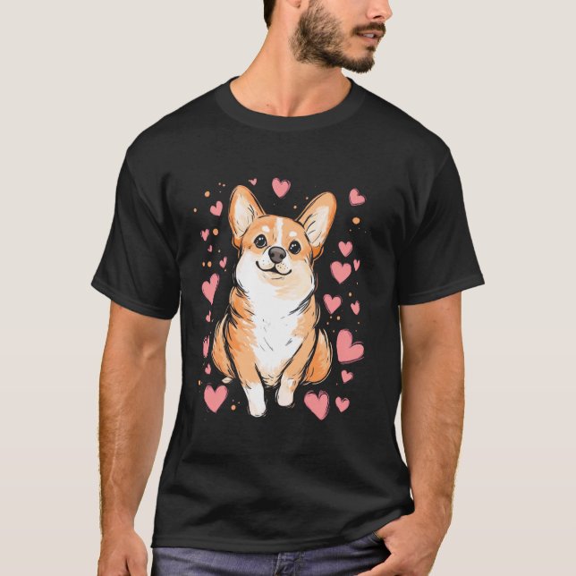 T-shirt Enfants de Corgi Mignons (Devant)
