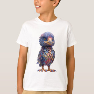 T-shirt Enfants de la Chouette Mythique aux Plumes Iridesc