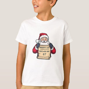T-shirt Enfants de la liste vilains qui disent 6 7 Six Sep