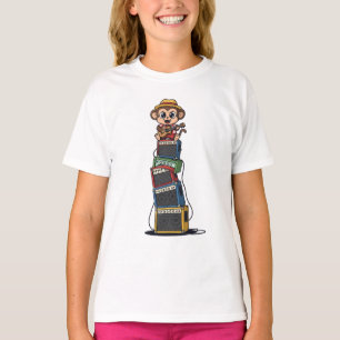 T-shirt Enfants de la pile d'amplis Rockstar Monkey